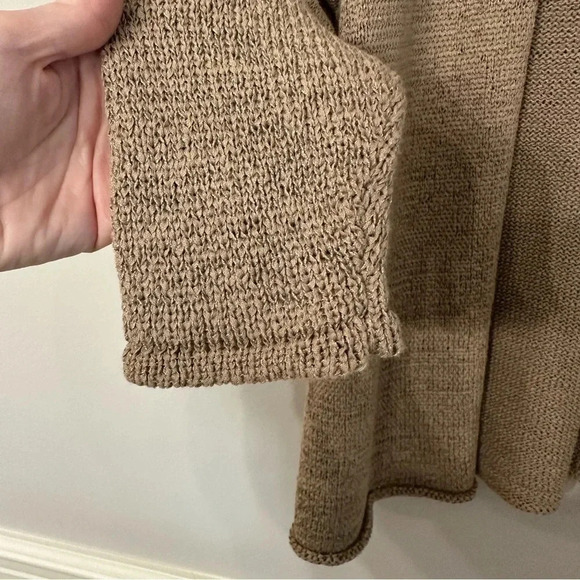 Kasper Women's Brown Knit Cardigan Sweater Size PM GUC - Picture 6 of 8